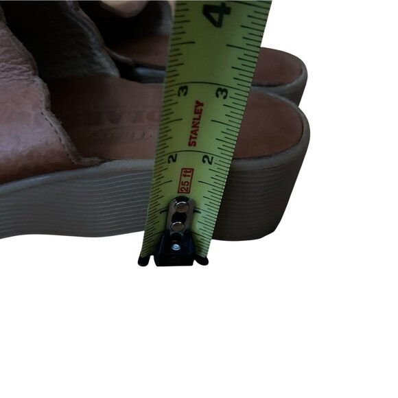 Famolare Women Leather sandals size 6.5 Slides Cushion Mexico Preppy Beach Boho - Picture 4 of 7